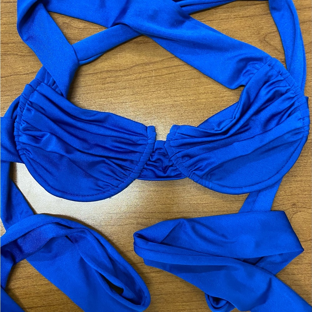 Inamorata Lucianca Underwire Bikini Top Large AZURE
